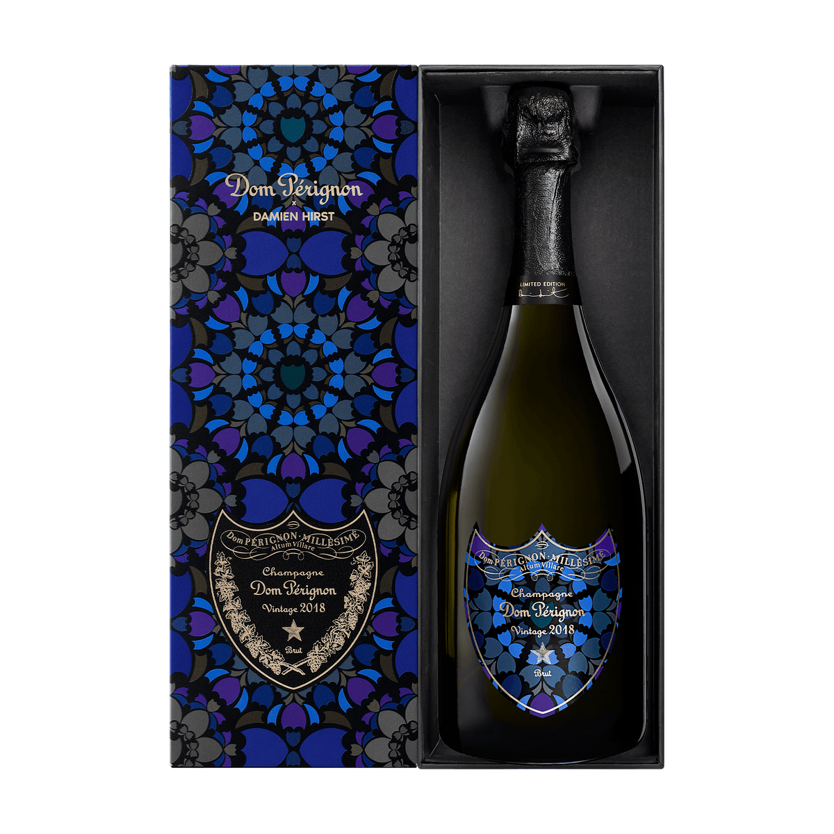 3 x Dom Pérignon x Damien Hirst Vintage 2018, 75 cl.