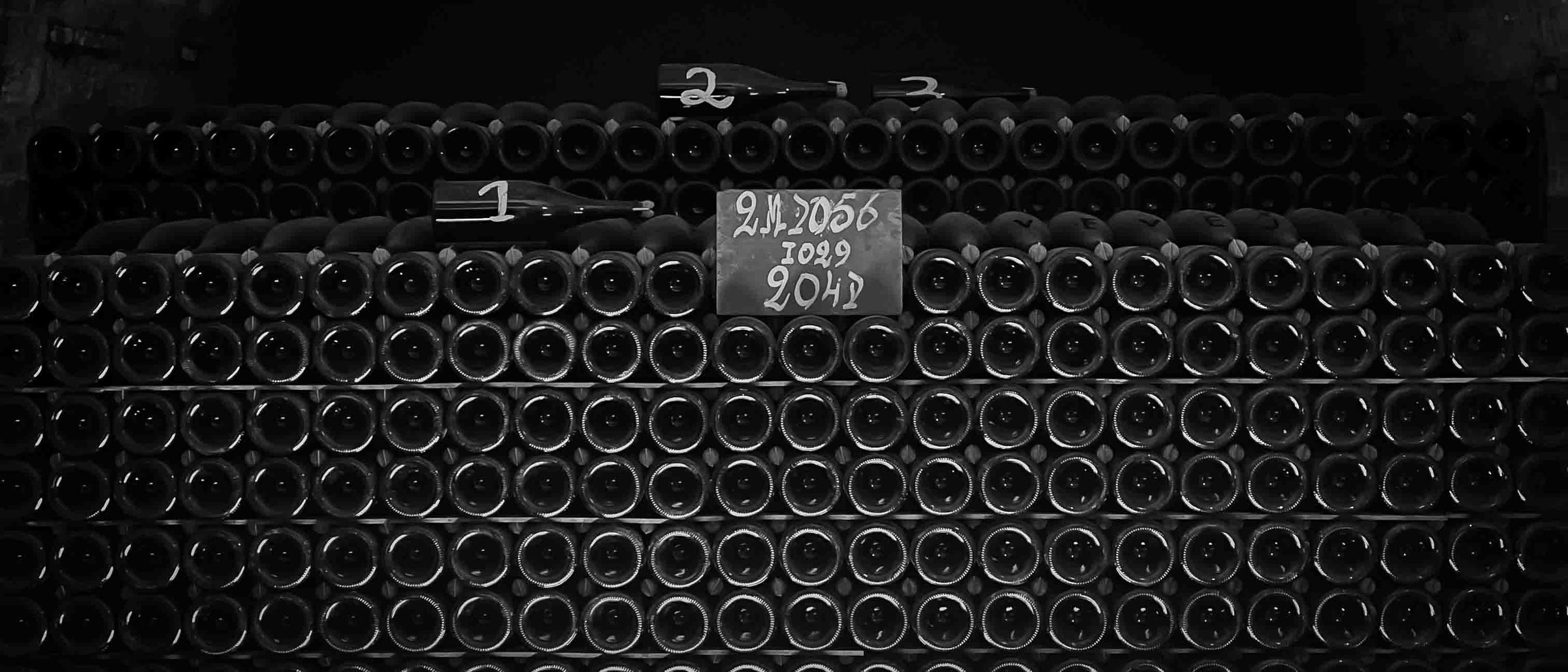 Vinflasker i vinkælder, Champagne for PremiumBottles butik