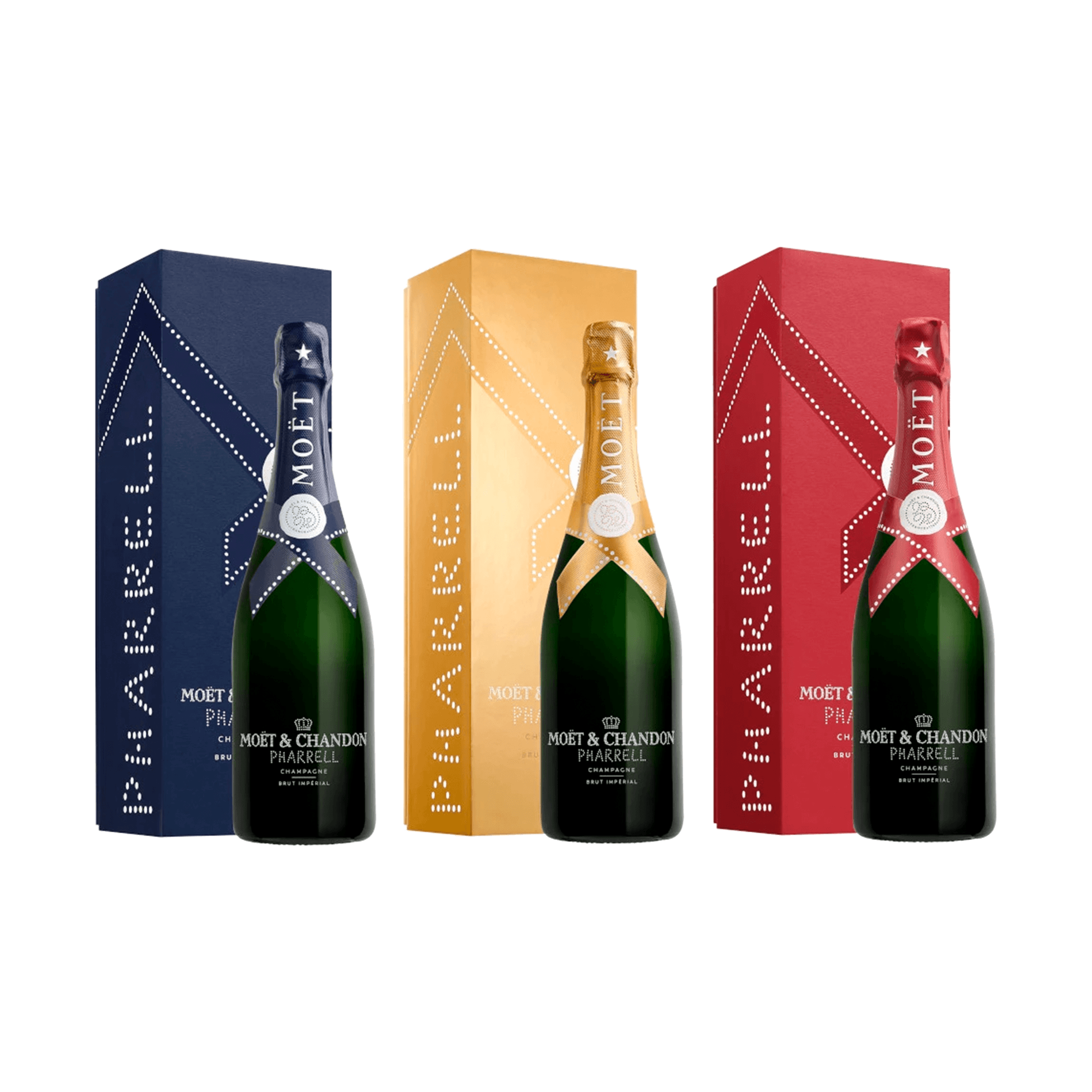 Champagne Moët Brut Imperial X Pharrell 75 cl. med gaveæske