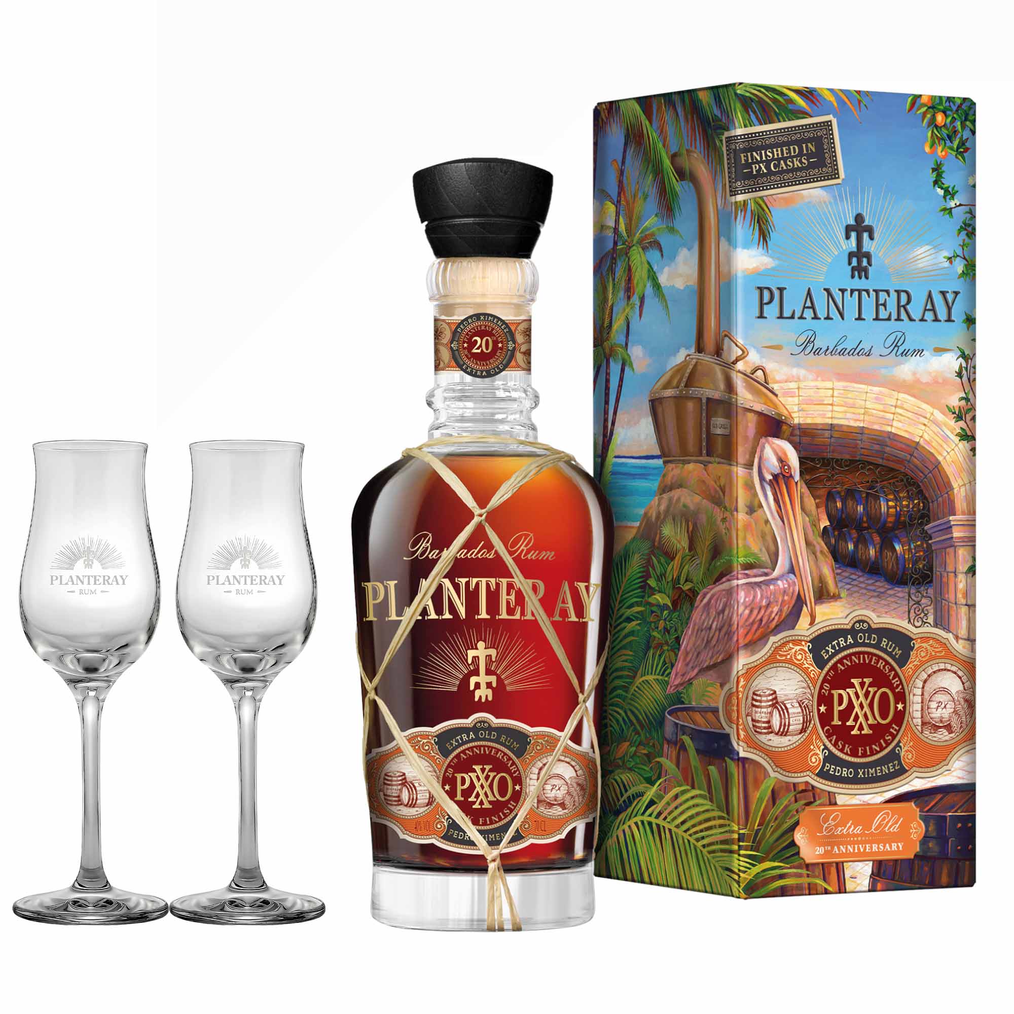 Planteray XO 20th Anniversary PX Sherry Finish 70 cl. 40% med gaveæske