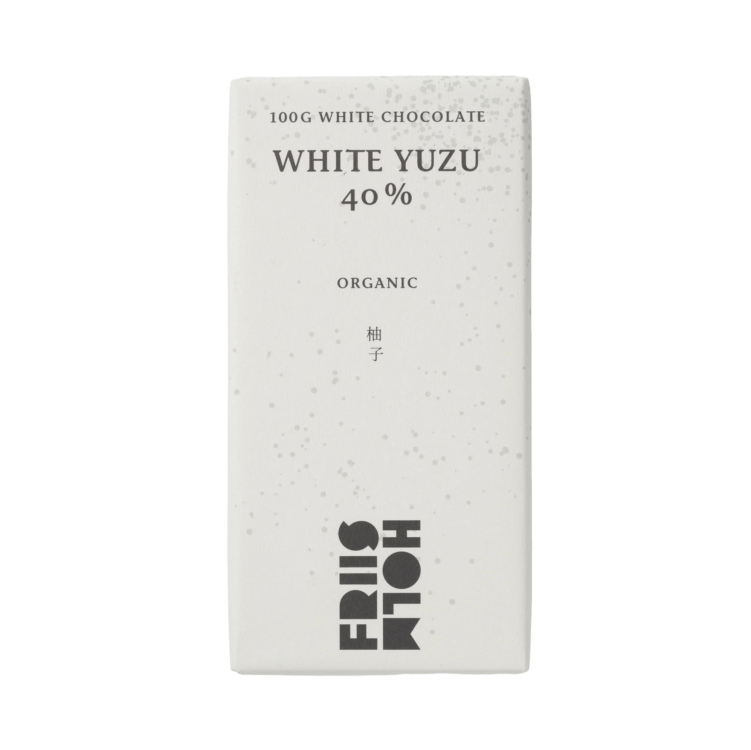 Friis-Holm White Yuzu 40 %, 100 gram Økologisk