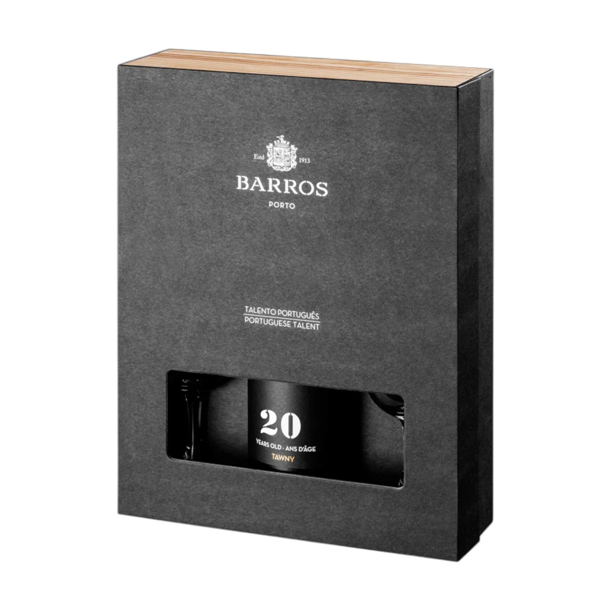 Barros Barros 20 Years Tawny Port Gaveæske med 2 glas - PremiumBottles