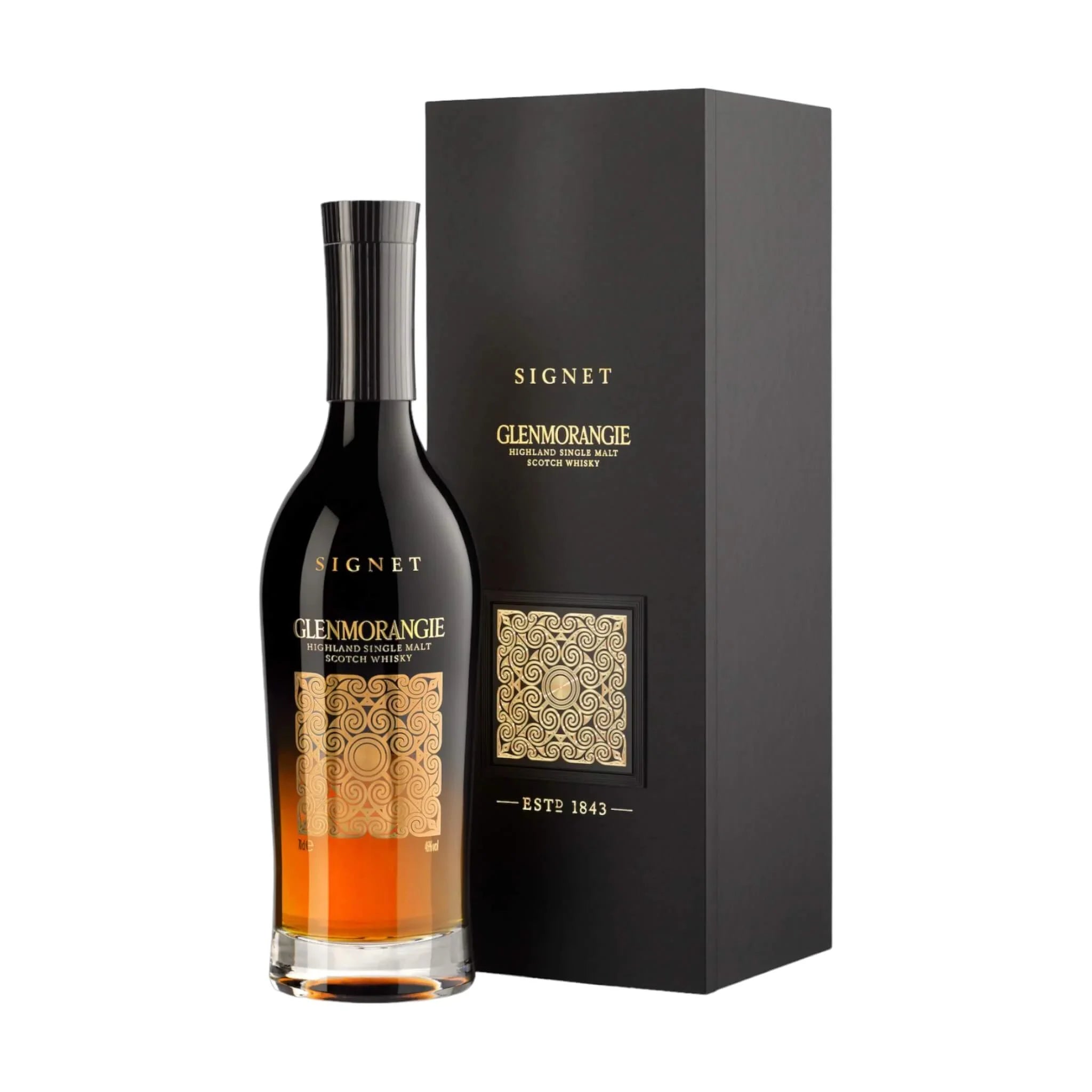 Glenmorangie Glenmorangie Signet 70 cl. 46% med gaveæske (inkl. to glas) - PremiumBottles