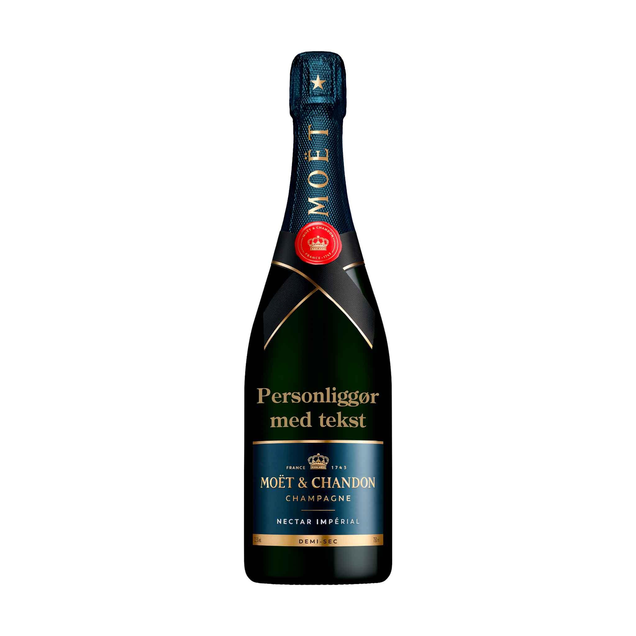 Moët & Chandon Personliggør Moët & Chandon Nectar Impérial NV Demi - Sec 75 cl. - PremiumBottles