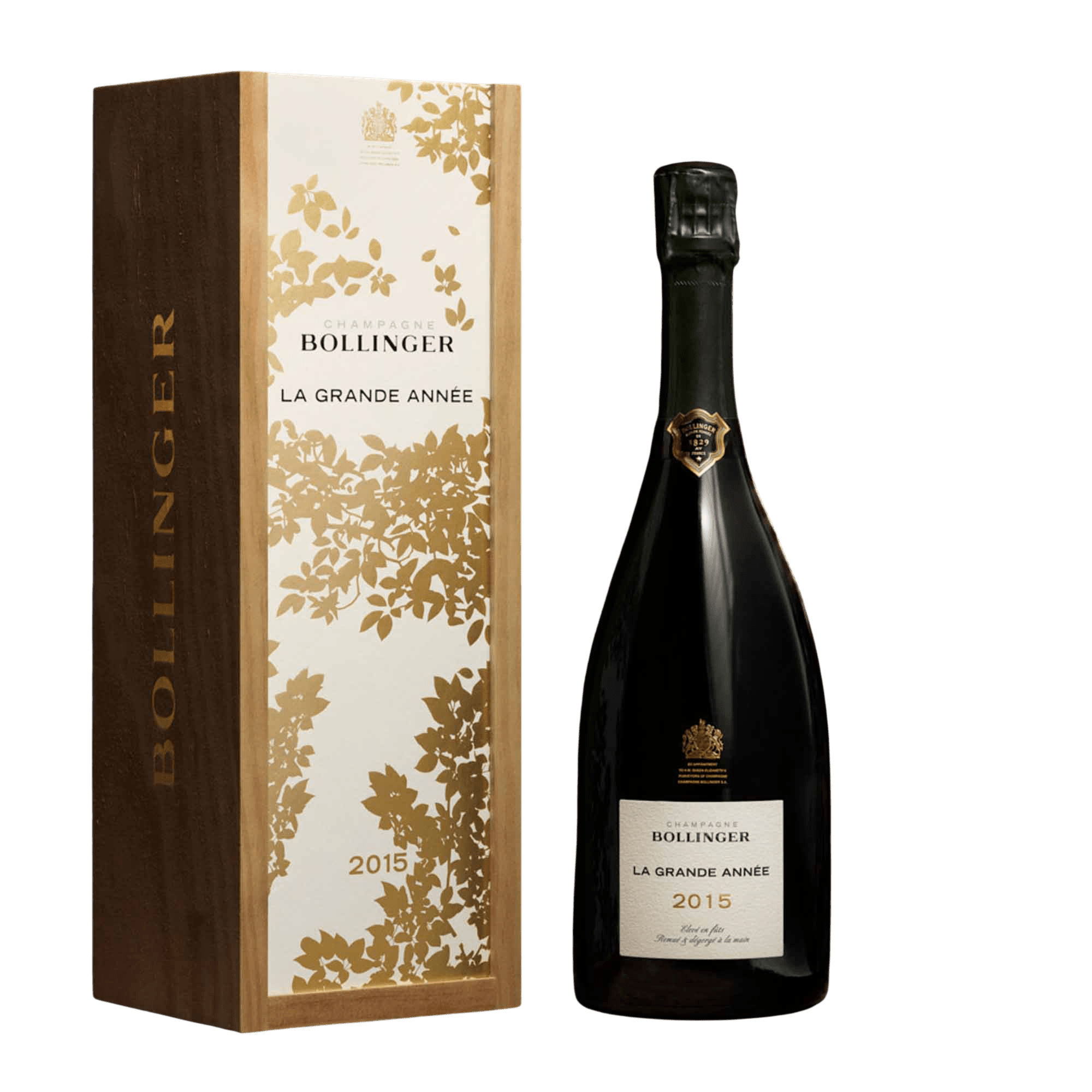 Bollinger Bollinger La Grande Année 2015 i Original Wooden Case gaveæske 75 cl. - PremiumBottles