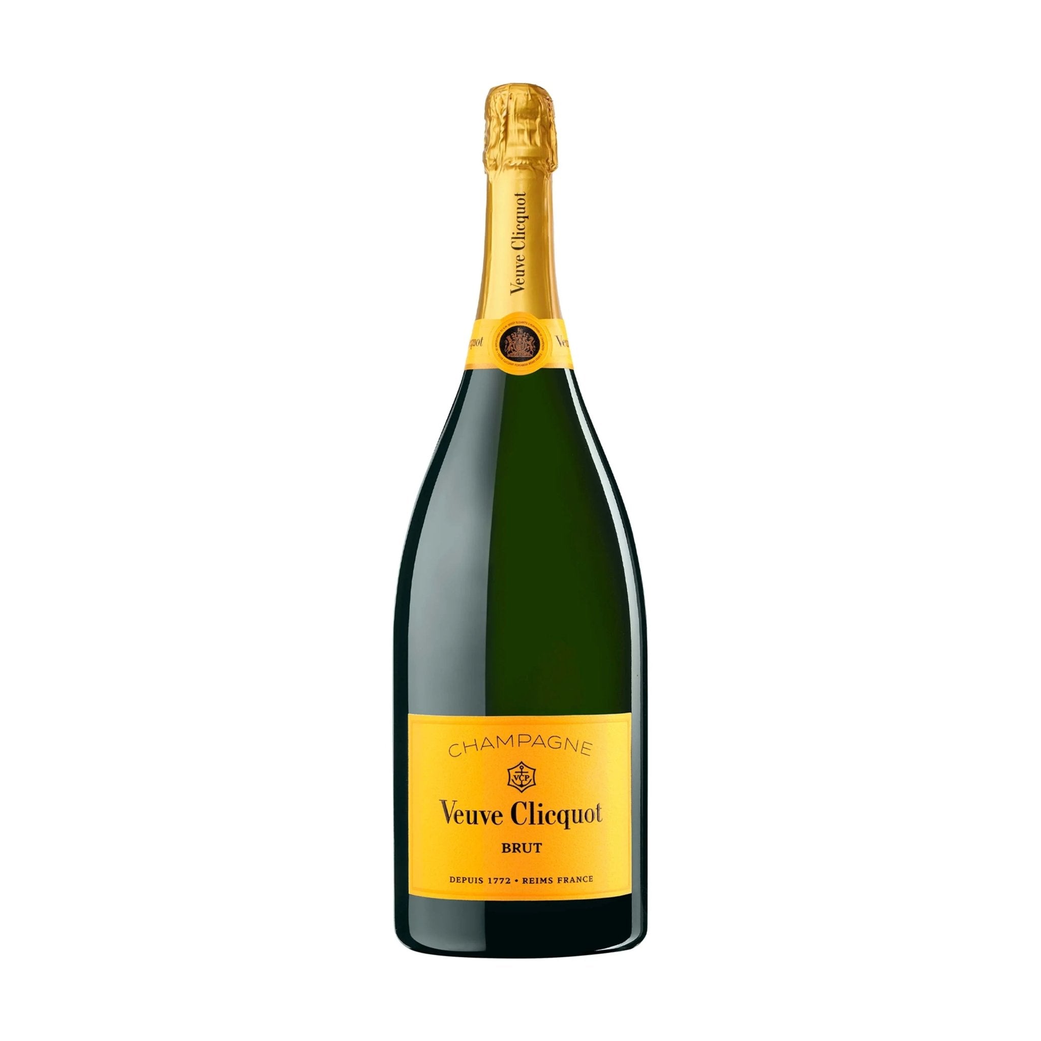 Veuve Clicquot Veuve Clicquot Brut NV Magnum 150 cl. inkl. 2 Yellow Stem Glas - PremiumBottles