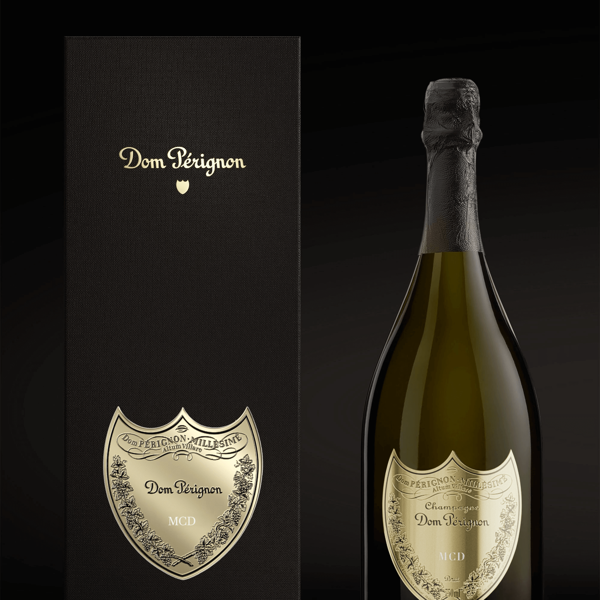 Personliggør Dom Perignon med lasergravering