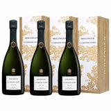 3 x Bollinger La Grande Année 2015 i Original Wooden Case gaveæske 75 cl.
