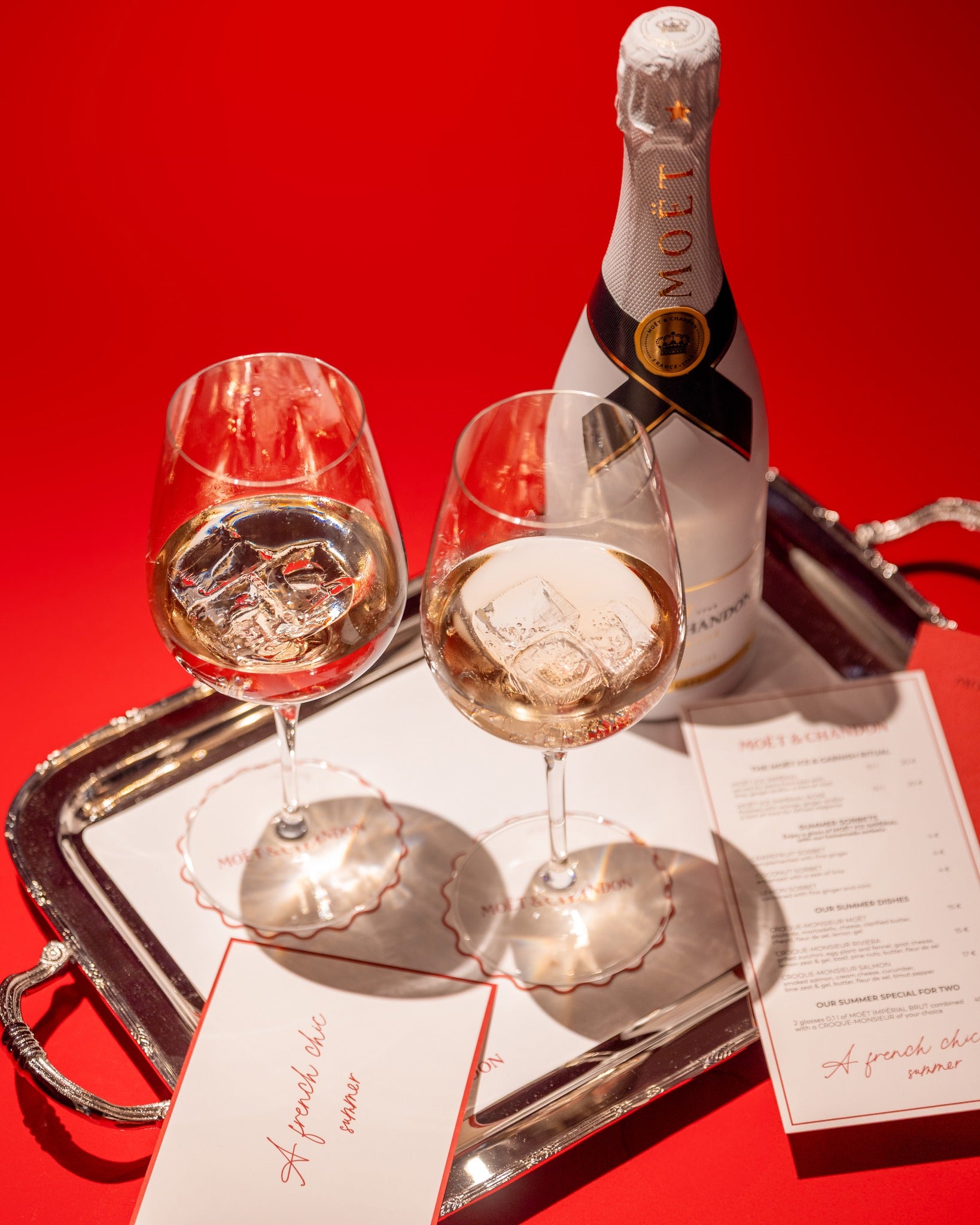 Moët & Chandon Ice Impérial serveret med isterninger