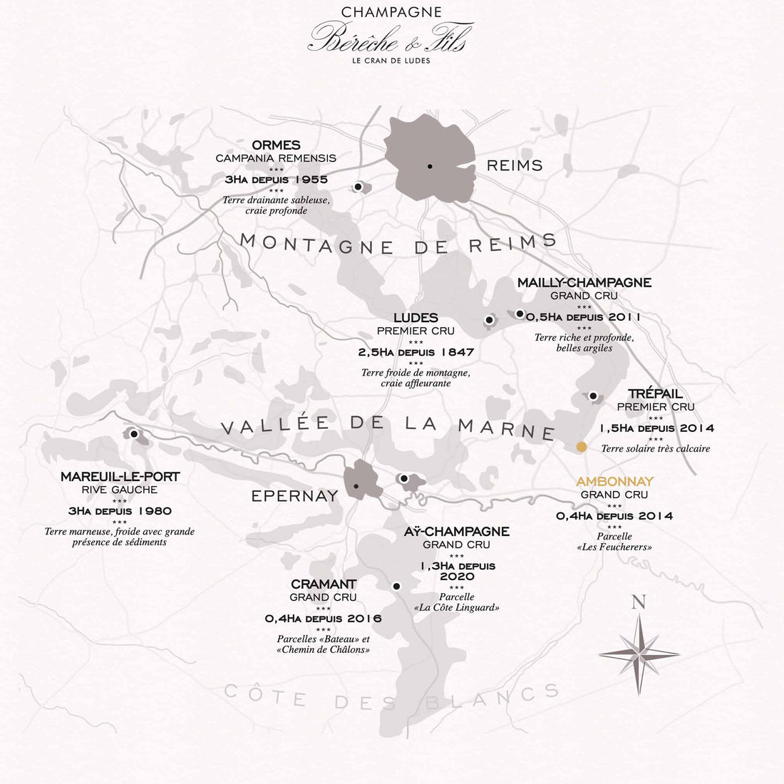 Bérêche et Fils Aÿ Blanc de Noirs Grand Cru 2016 75 cl.