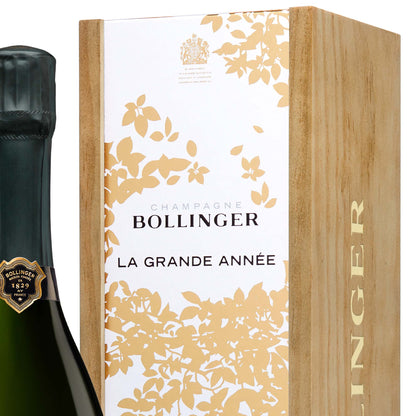 Bollinger La Grande Année 2015 i Original Wooden Case gaveæske 75 cl.