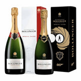 Pakketilbud med to Bollinger Champagner Special Cuvée 007 Limited Edition A View To A Kill, 75 cl. med gaveæsker