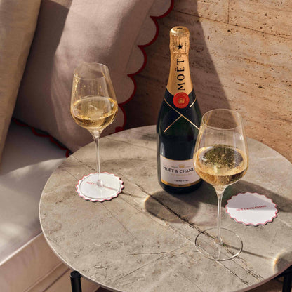 Champagne Moët &amp; Chandon Brut Imperial 75 cl. (4 stk. + 2 Moët glas)