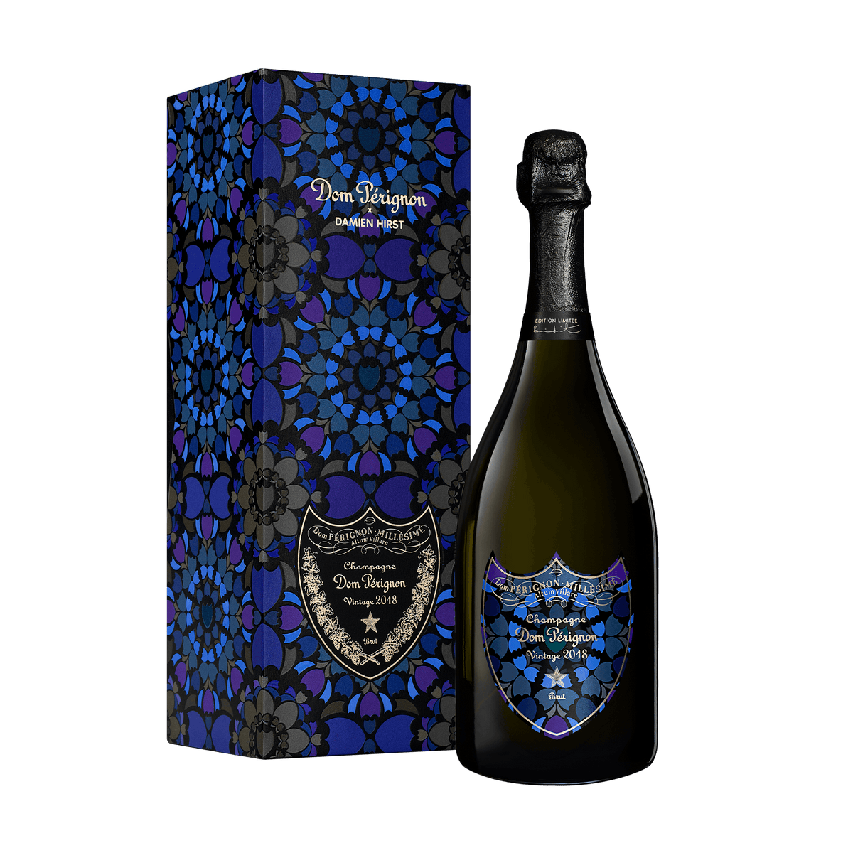 3 x Dom Pérignon x Damien Hirst Vintage 2018, 75 cl.