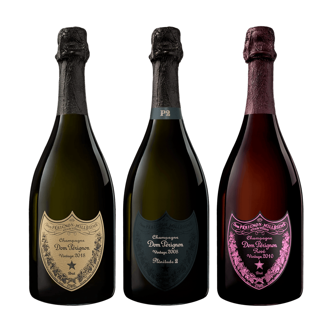 Dom Pérignon Trio, P1 2017, P2 2008 &amp; Rosé 2010