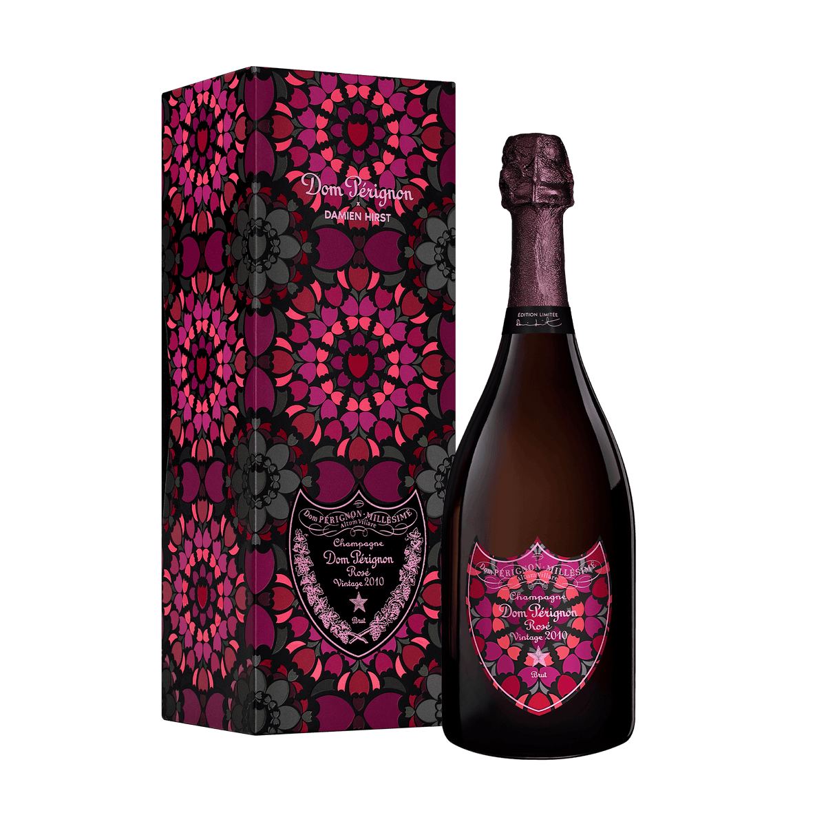 3 x Dom Pérignon x Damien Hirst Rosé Vintage 2010, 75 cl.