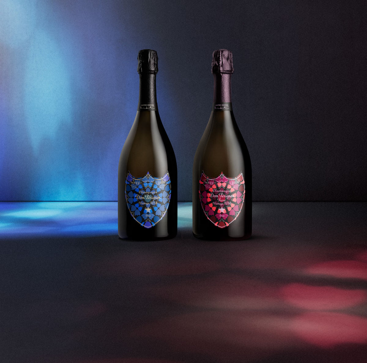 Duo Dom Pérignon x Damien Hirst Blanc 2018 &amp; Rosé 2010
