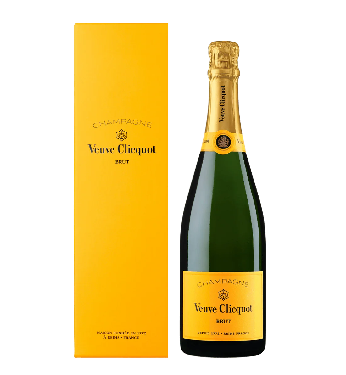 Champagne Veuve Clicquot Yellow Label Brut NV 75 cl. Med gaveæske
