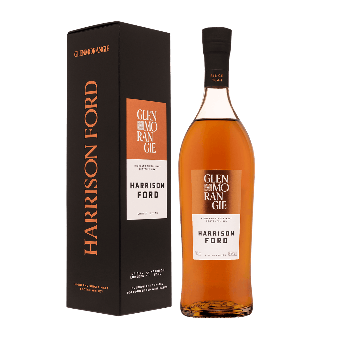 Whisky Glenmorangie Harrison Ford Limited Edition med gaveæske