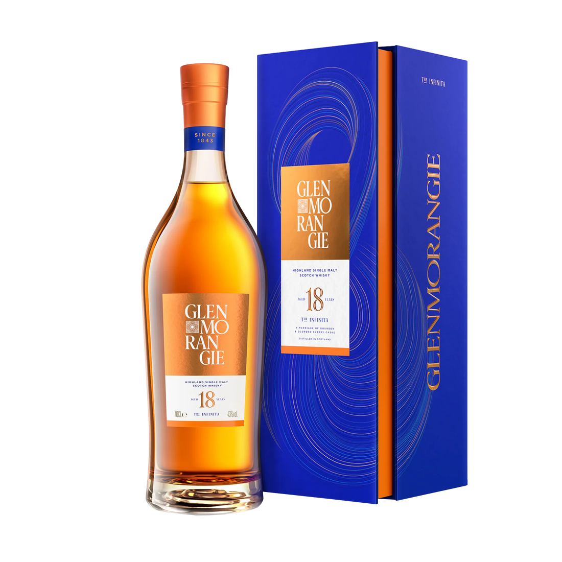 Glenmorangie Glenmorangie The Infinita 18 Years Old 70 cl. 43% med gaveæske - PremiumBottles