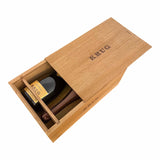 Krug Duo Wooden box with engraved Krug logos (2 x 75 cl.)