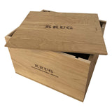 Krug Six Pack Wooden box with engraved Krug logos (6 x 75 cl.)