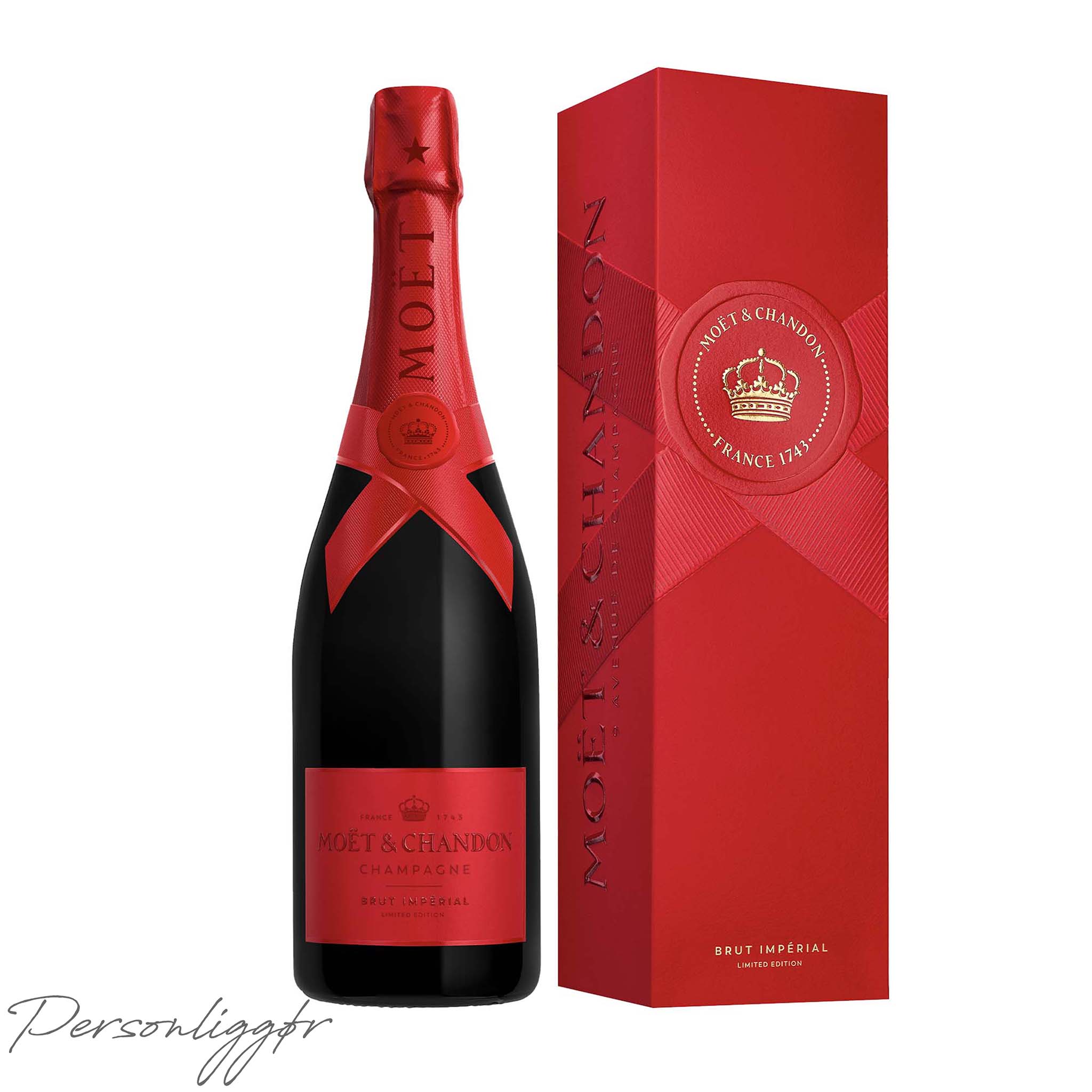 Limited Edition Moët Brut Imperial Red 75 cl. med gaveæske
