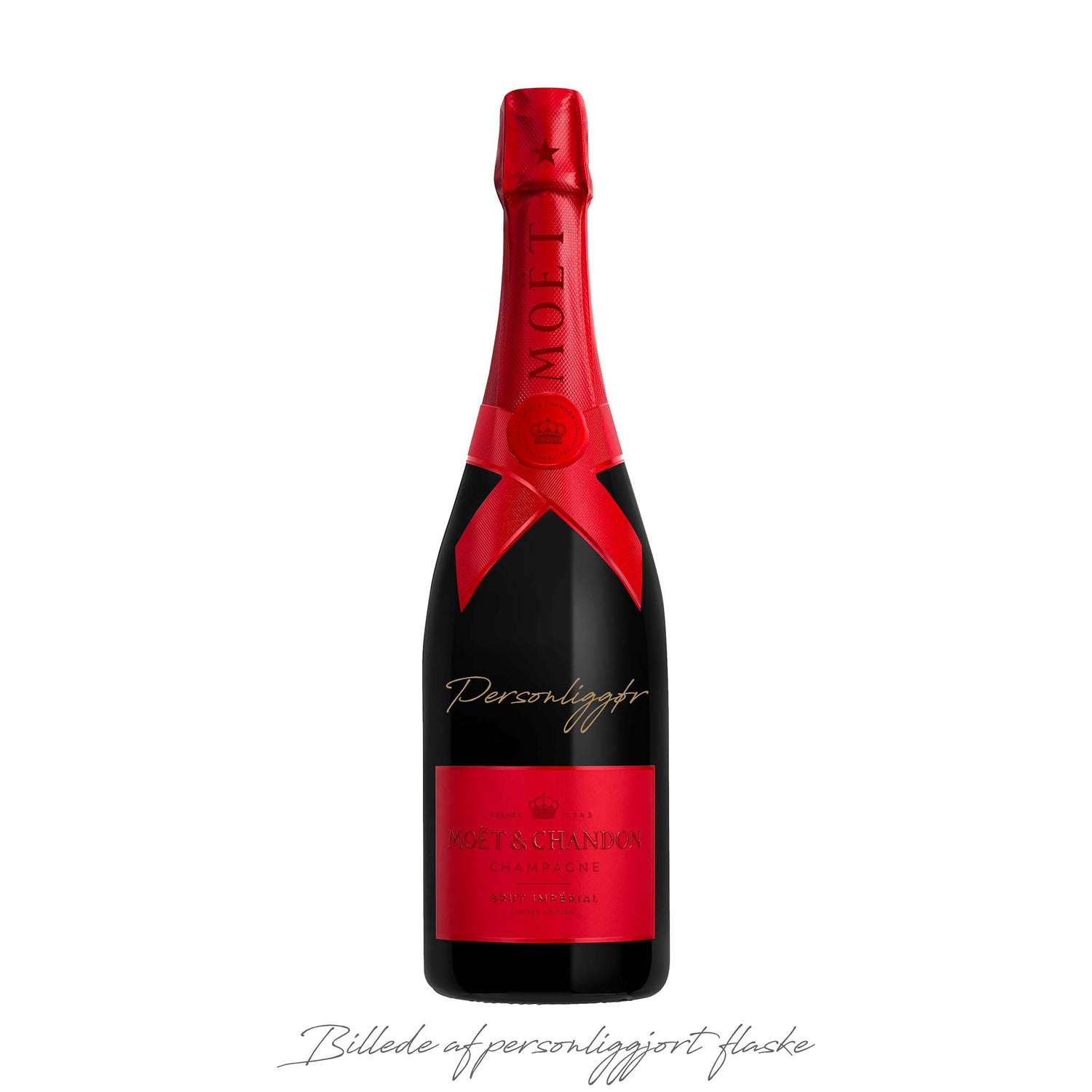 Limited Edition Moët Brut Imperial Red 75 cl. med gaveæske