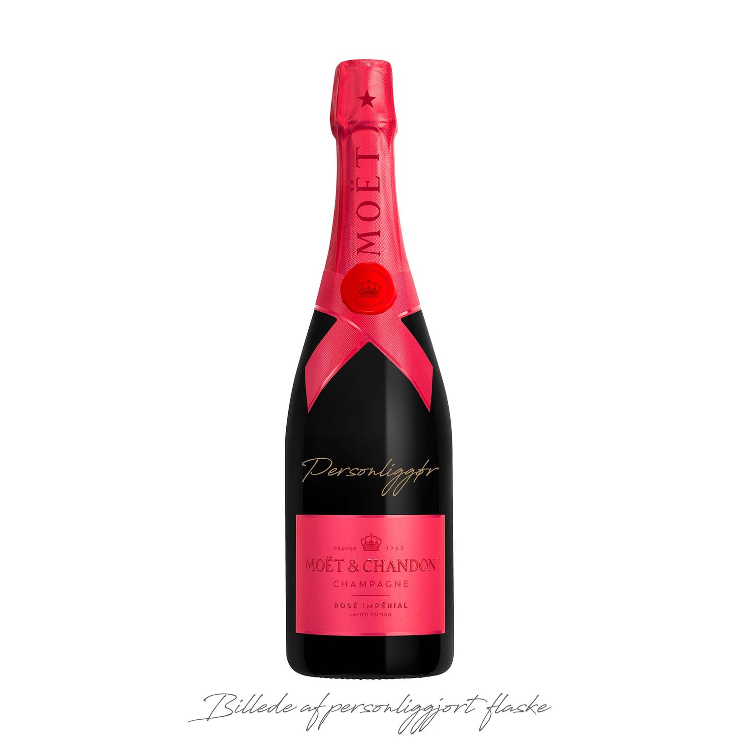 Limited Edition Moët Rosé Imperial Pink 75 cl. med gaveæske