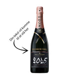 Moët & Chandon Grand Vintage 2015 Rosé Extra Brut 75 cl. (Personliggør med guldtekst)
