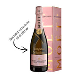 Moët & Chandon Rosé Impérial Brut NV 75 cl. with gift box (Personalize with gold text)