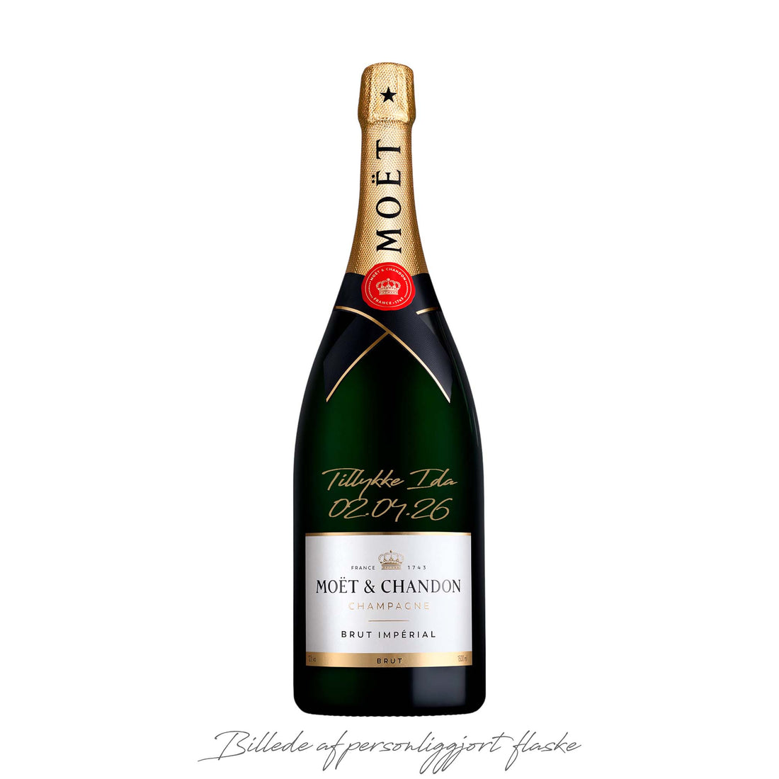 Personliggør Moët &amp; Chandon Brut Impérial NV Magnum 150 cl.