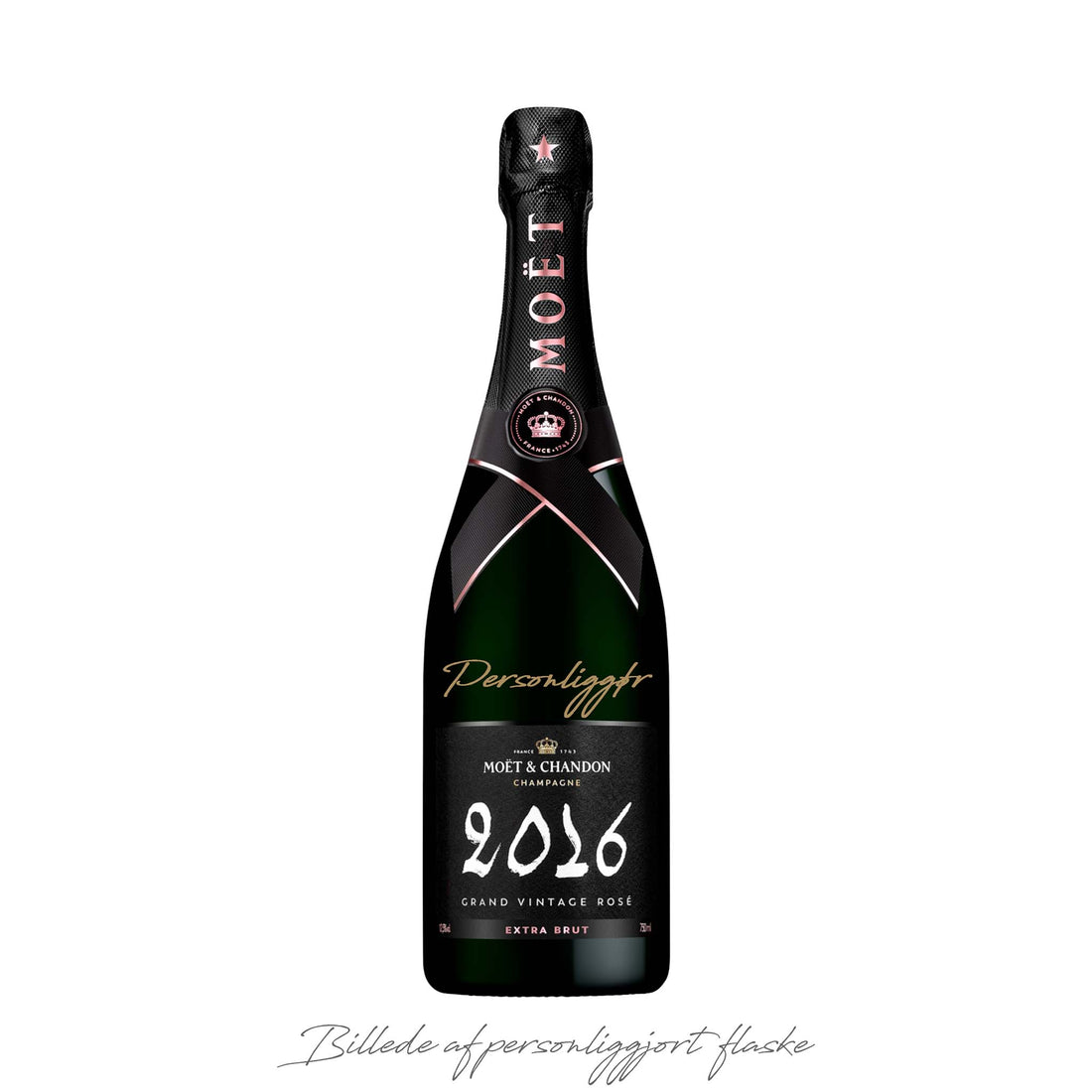 Personliggør Moët &amp; Chandon Grand Vintage 2016 Rosé 75 cl.