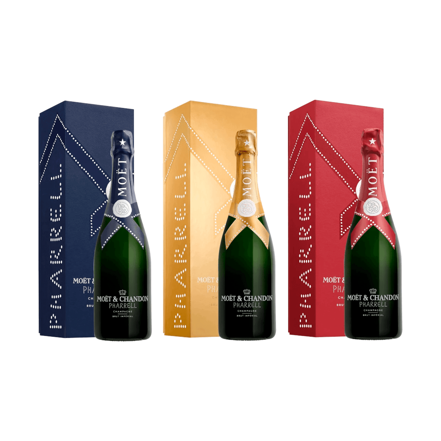 Champagne Moët Brut Imperial X Pharrell 75 cl. med gaveæske