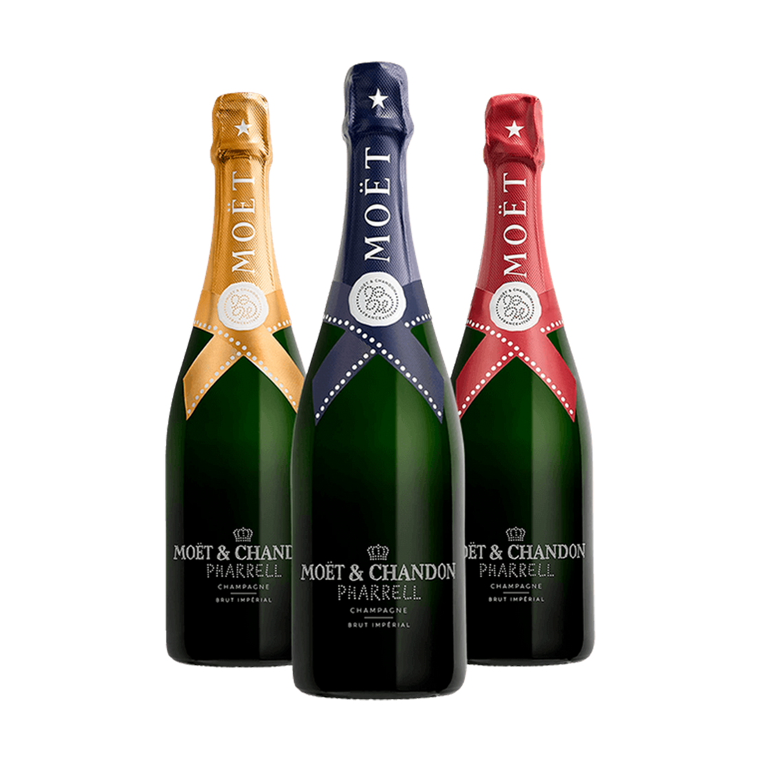 Champagne Limited Edition Moët &amp; Chandon Brut Imperial X Pharrell 75 cl. med gaveæske