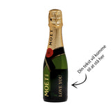 Moët & Chandon Brut MINI NV 20 cl. (Personalize with gold text)