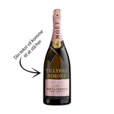 Moët & Chandon Rose Imperial Brut NV Magnum 150 cl. (Personalize with gold text)