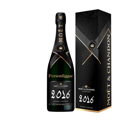 Personliggør Moët &amp; Chandon Grand Vintage 2016 75 cl. med gaveæske
