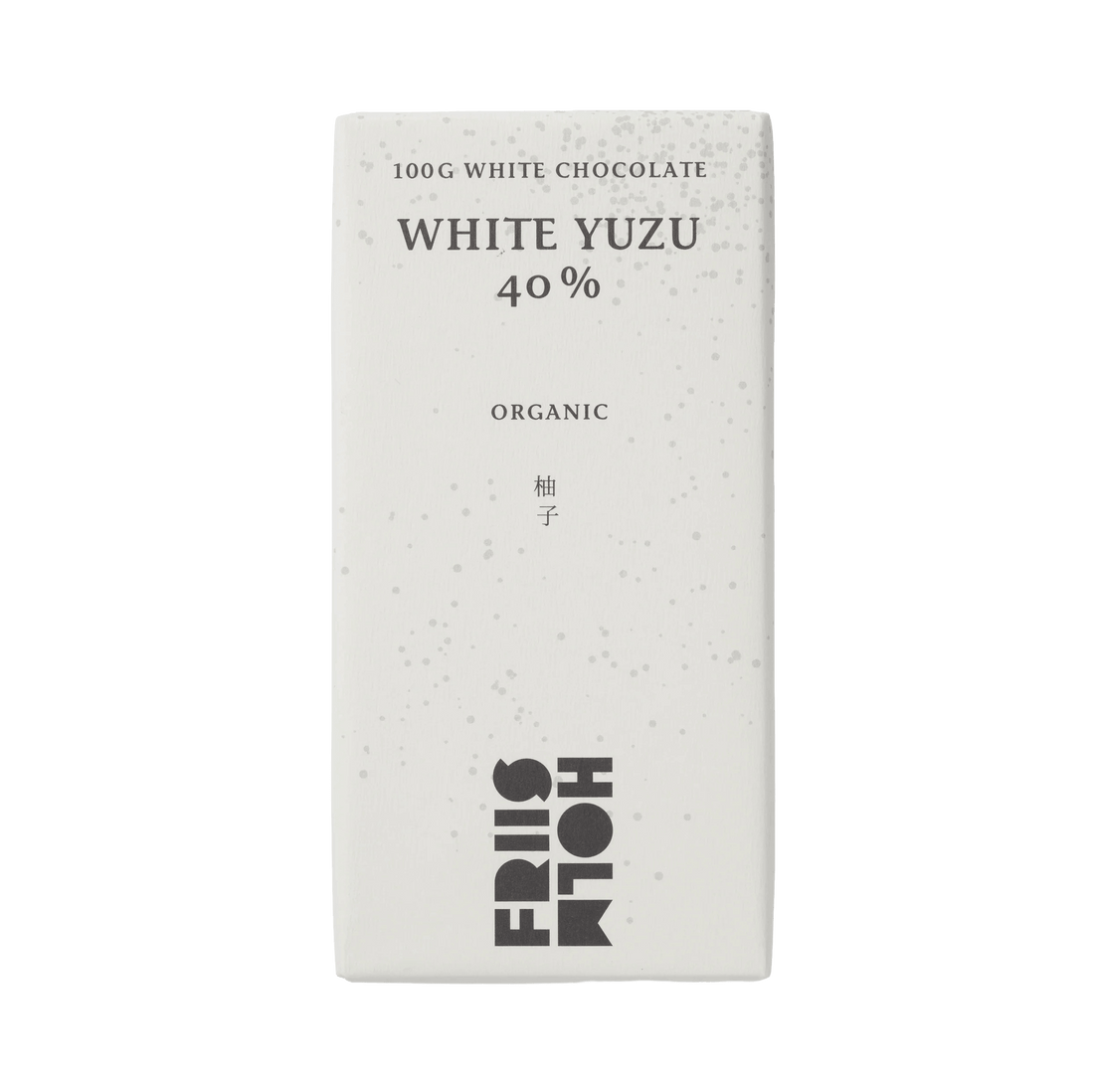 Friis-Holm White Yuzu 40 %, 100 gram Økologisk