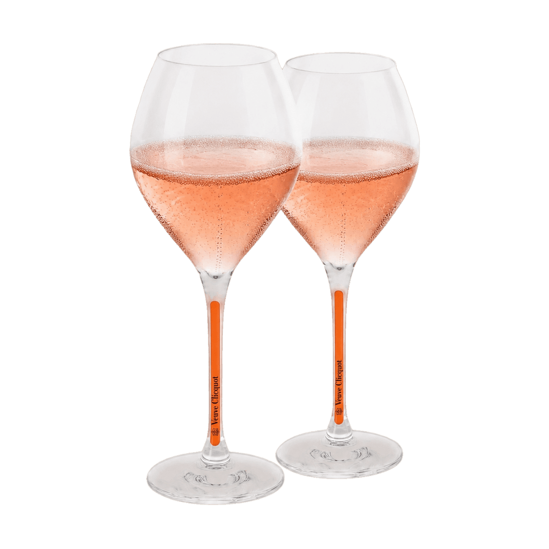 Champagne Veuve Clicquot RICH Rosé 75 cl. (4 stk. + 2 Veuve Clicquot glas)