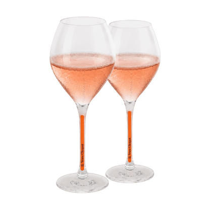 Champagne Veuve Clicquot RICH Rosé 75 cl. (4 stk. + 2 Veuve Clicquot glas)