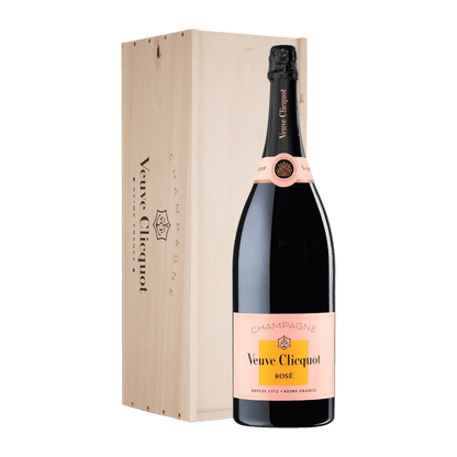 Champagne Veuve Clicquot Rosé Brut NV 300 cl. Jeroboam med kasse