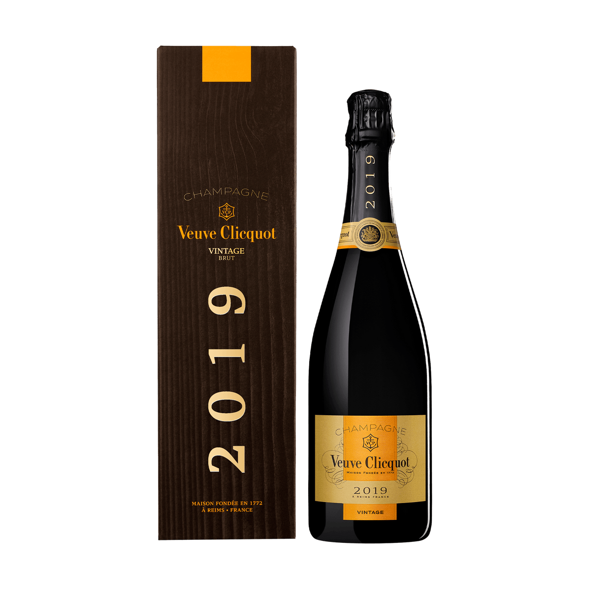 Veuve Clicquot Vintage Brut 2019, 75 cl. med gaveæske