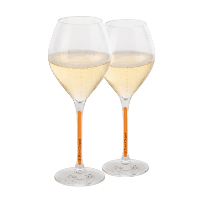 Champagne Veuve Clicquot Yellow Label Brut 75 cl. (4 stk. + 2 Veuve Clicquot glas)