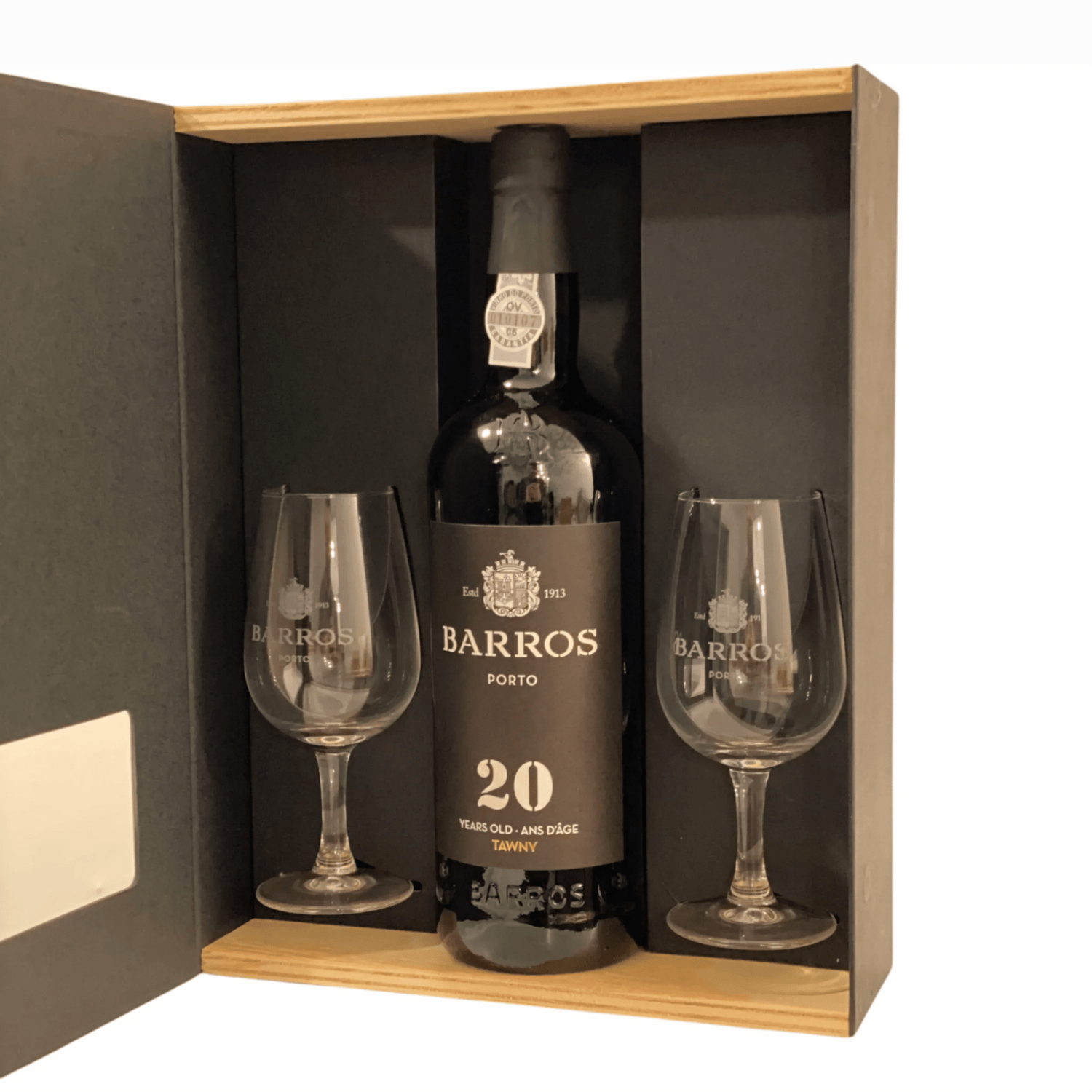Barros Barros 20 Years Tawny Port Gaveæske med 2 glas - PremiumBottles
