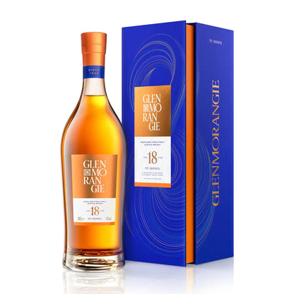 Glenmorangie Glenmorangie 18 Years Old 70 cl. 43% med gaveæske (inkl. to glas) - PremiumBottles
