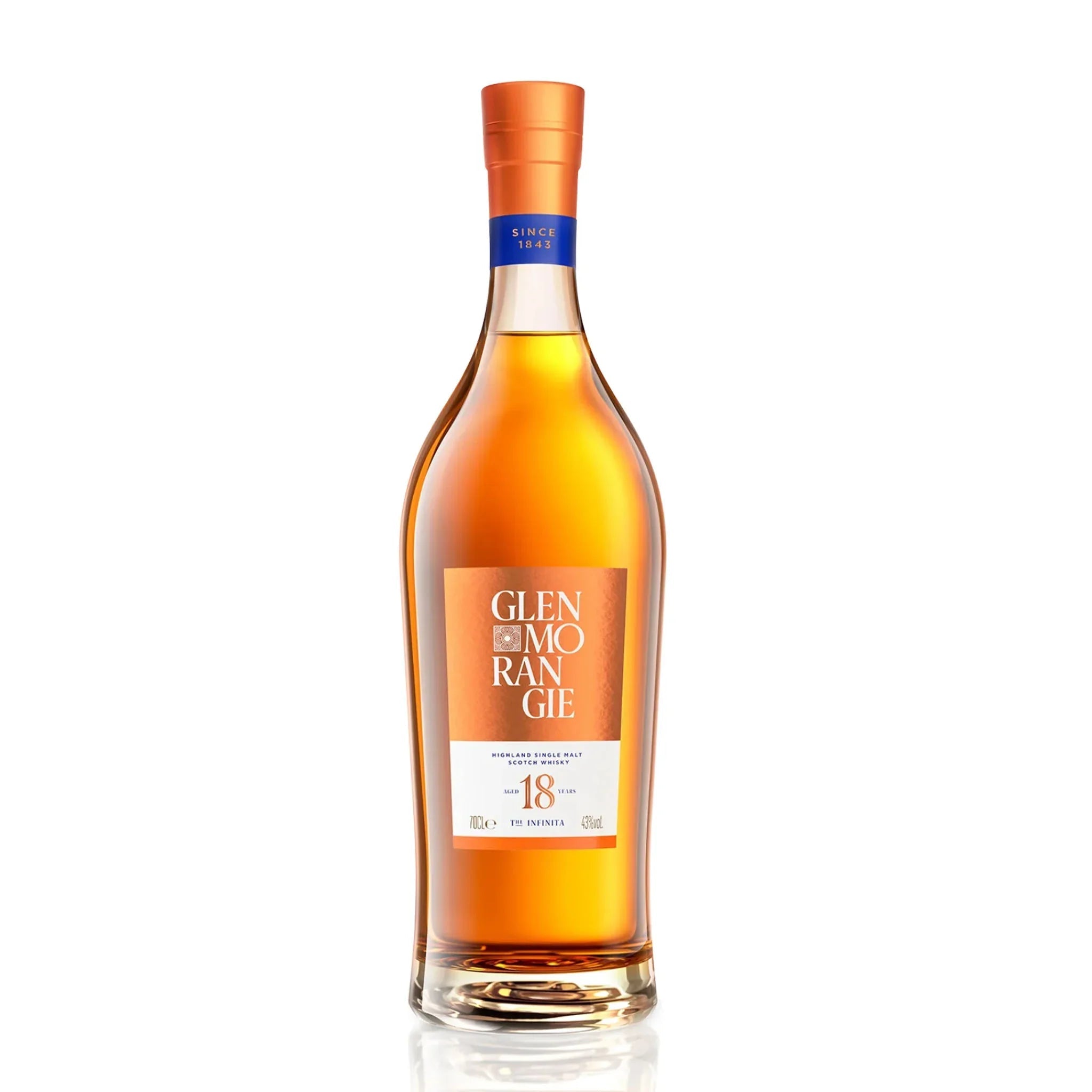 Glenmorangie Glenmorangie 18 Years Old 70 cl. 43% med gaveæske (inkl. to glas) - PremiumBottles