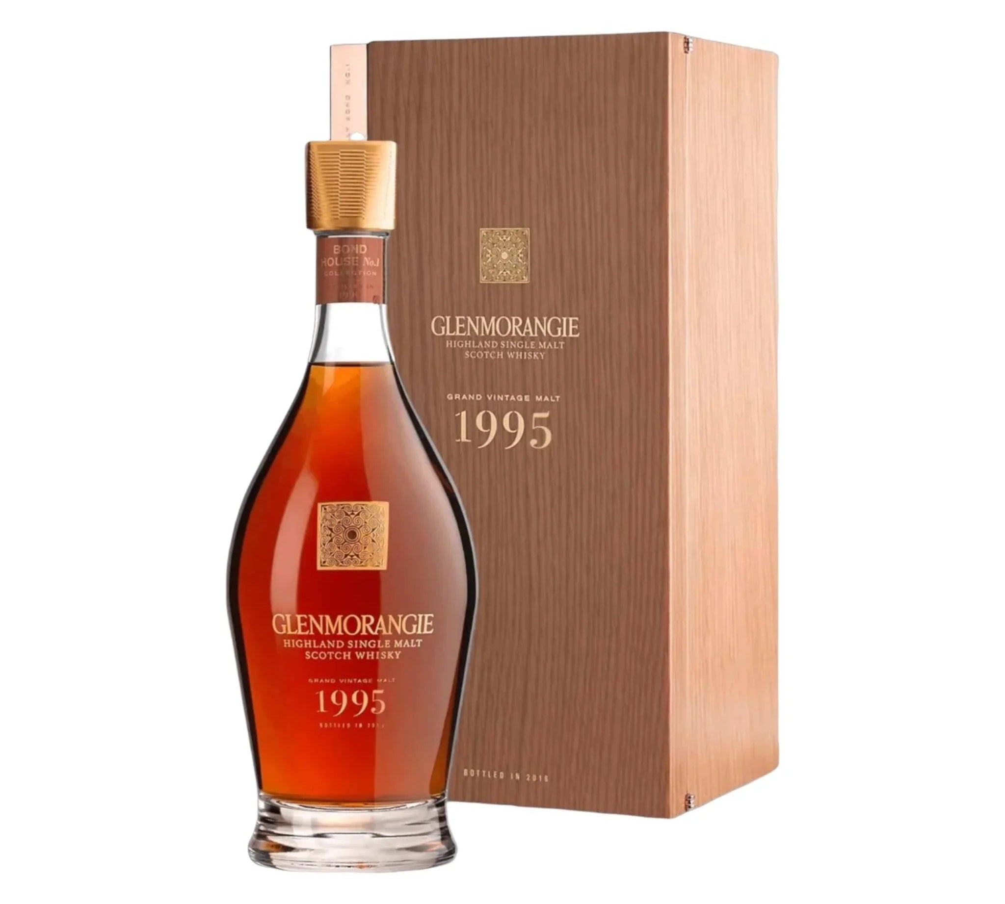 Glenmorangie Glenmorangie Grand Vintage 1995 70 cl. 43% med gaveæske (inkl. to glas) - PremiumBottles