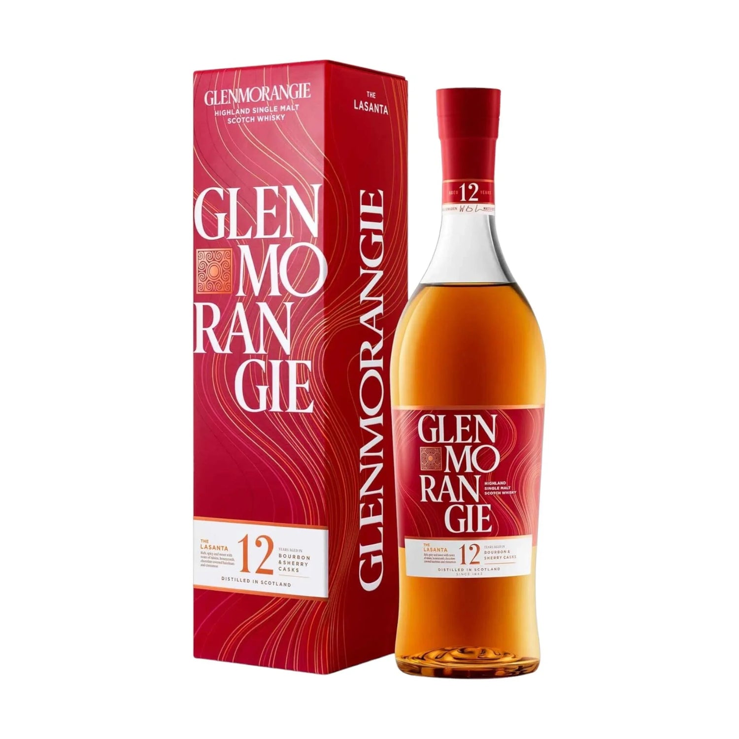 Glenmorangie Glenmorangie Lasanta Sherry cask 70 cl. 43% med gaveæske (inkl. to glas) - PremiumBottles