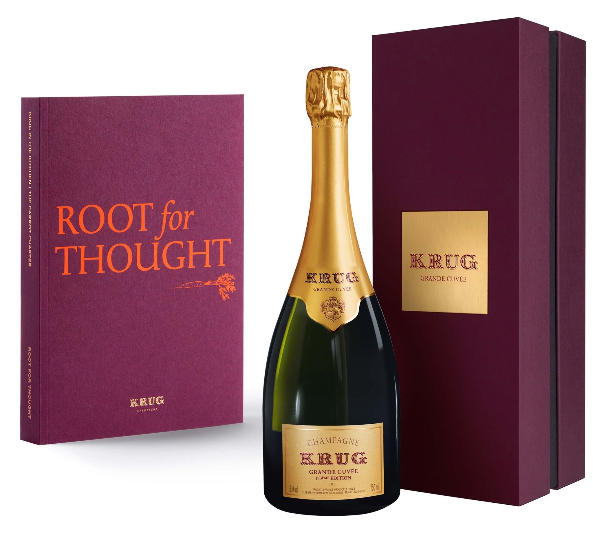 Krug KRUG Grande Cuvée 173ème Édition 75 cl. med gaveæske inkl. lancerings gave (kogebog) - PremiumBottles